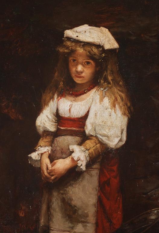 Alexei Alexeiewitsch Harlamoff, Girl with copper kettle.