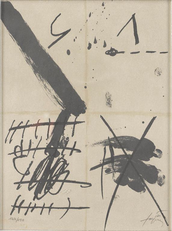 Antoni Tàpies, "Graffiti noirs".