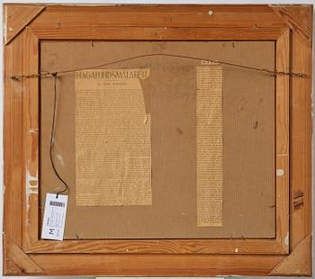 Olle Olsson-Hagalund, "Hamngatan i regnväder".