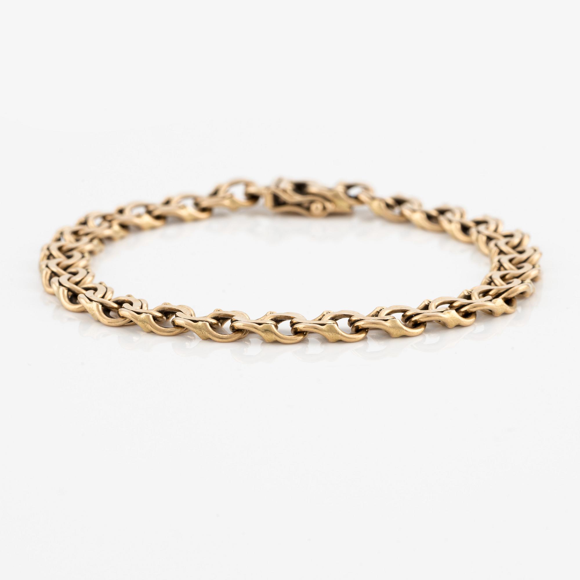 Armband, 18K guld, bismarcklänk.
