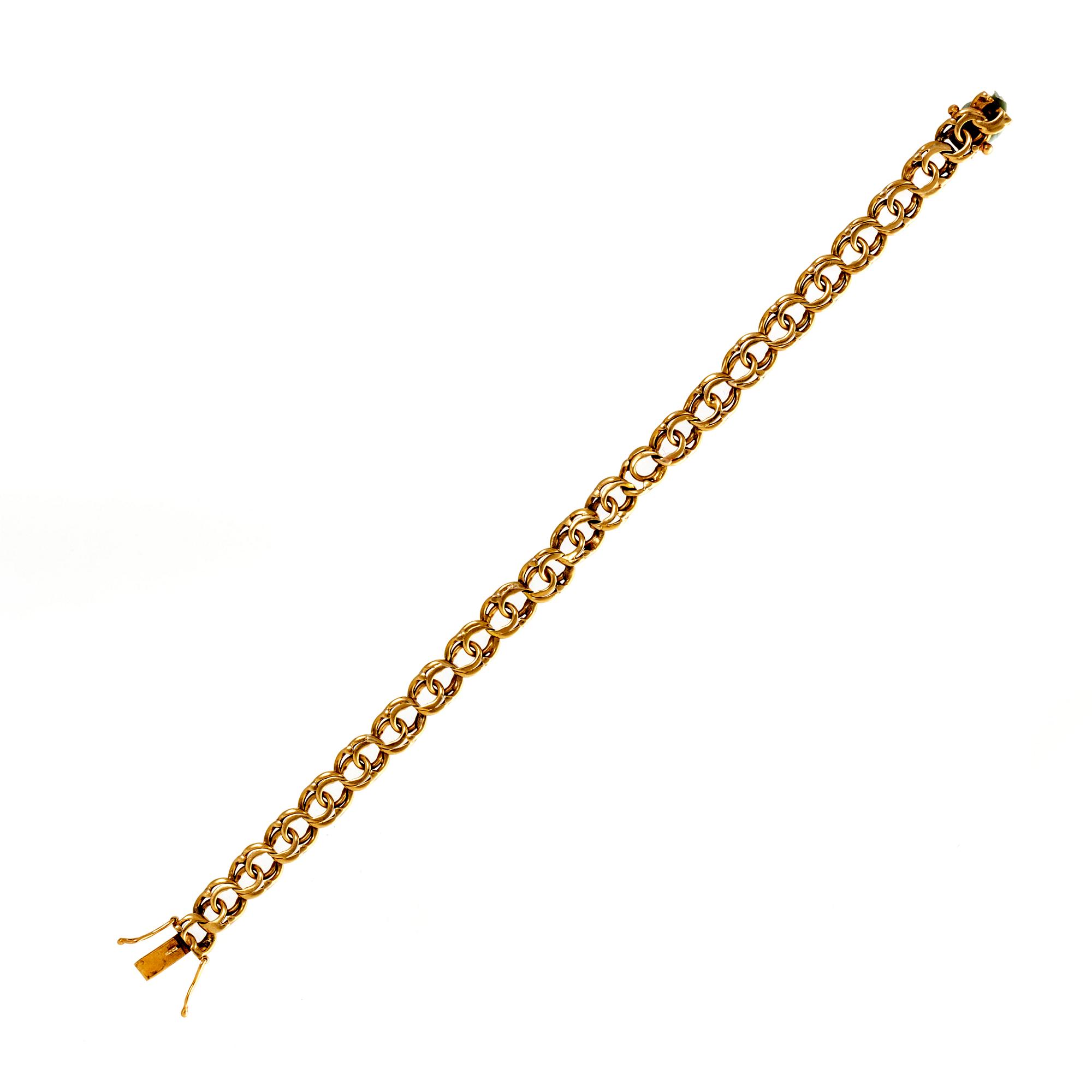 Armband 18K guld Bismarck-länk Stockholm 1952.