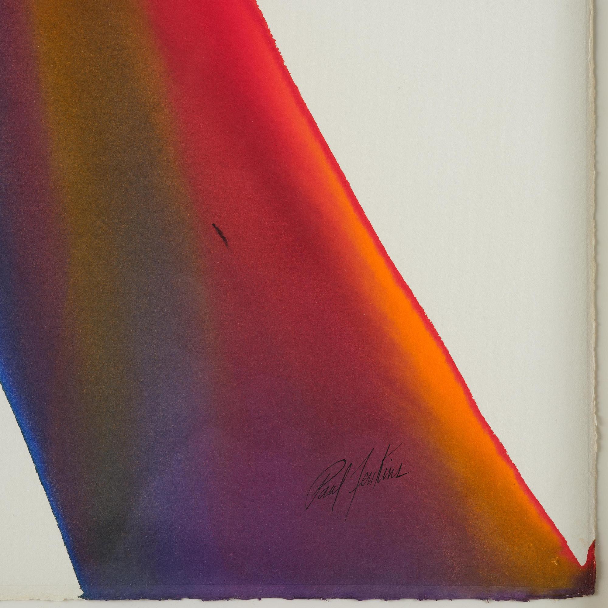 Paul Jenkins, "Phenomena Pedestal of Fire".