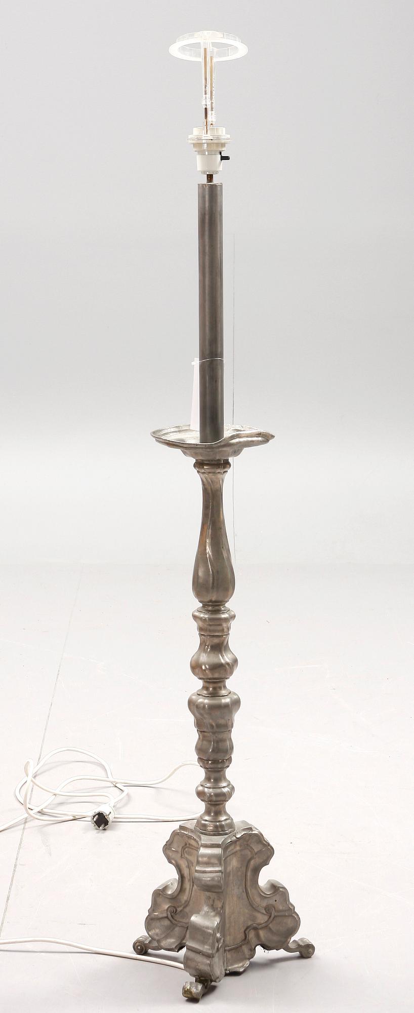 GOLVLAMPA, tenn, 1800-tal.