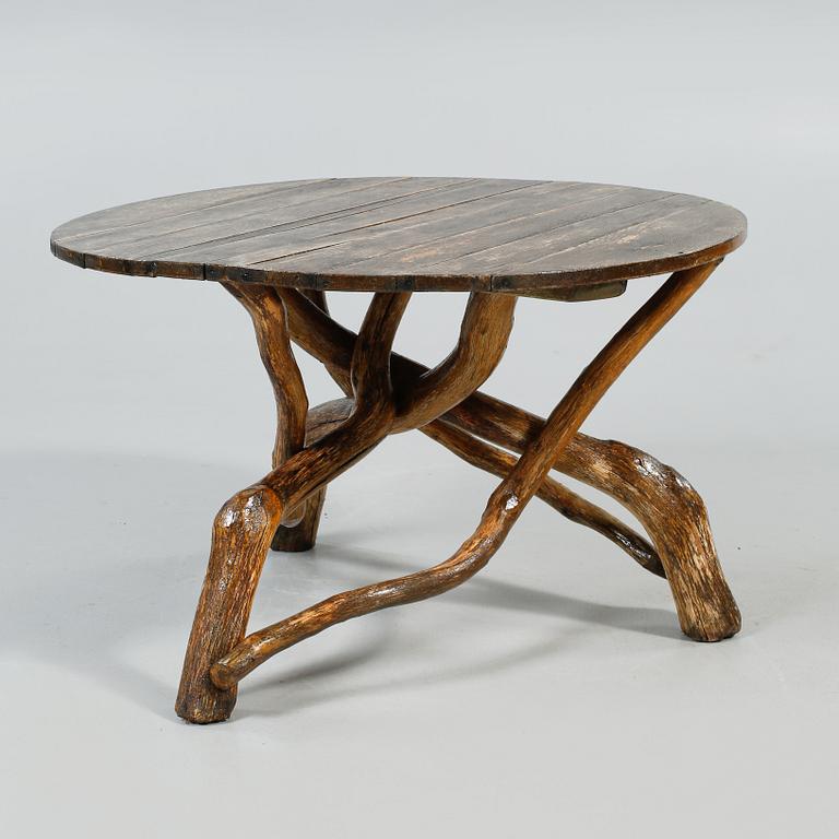 TRÄDGÅRDSGRUPP, 5 delar, s k grenmöbler, 1900-tal.