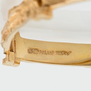 Björn Weckström, a bracelet, 18K gold, "Tundra", Lapponia, Finland.