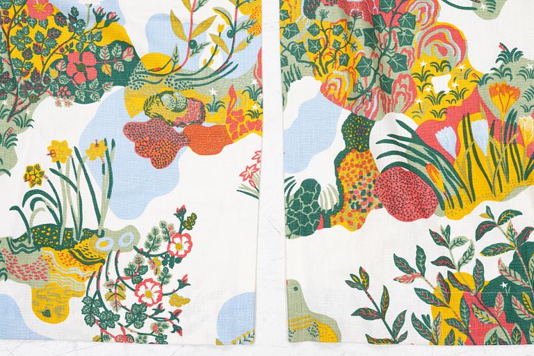 Josef Frank, curtains, a pair, "Anacreon", Svenskt Tenn.