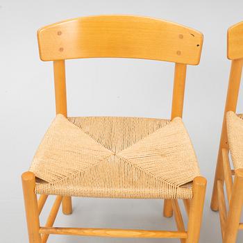 Børge Mogensen, a set of four 'J39' chairs, FDB Møbler, Denmark, second half of the 20th Century.