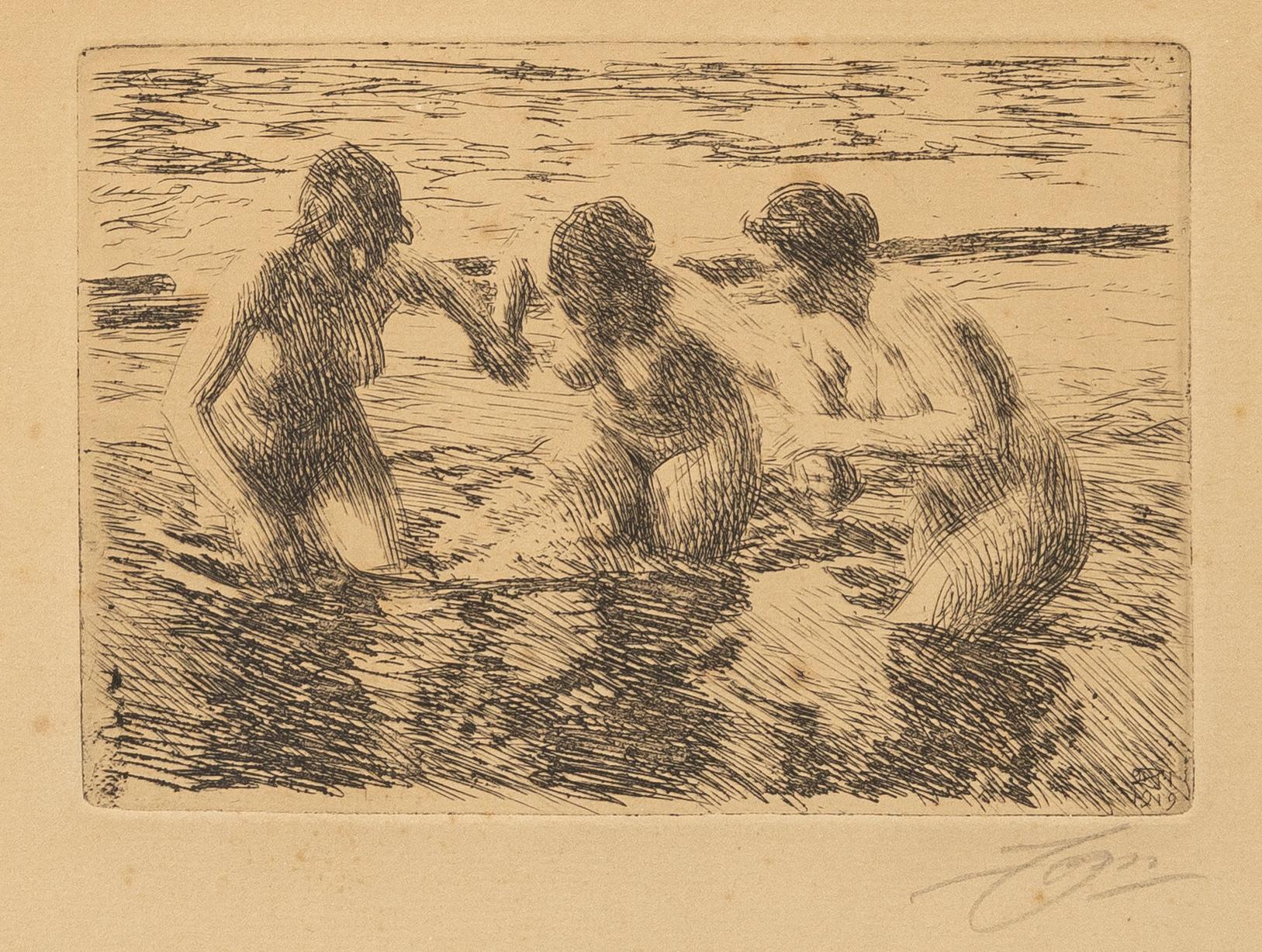 Anders Zorn, "Mot strömmen".