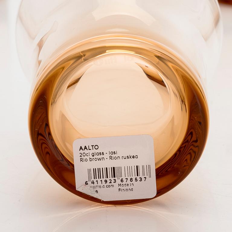 Alvar & Aino Aalto, Lasisto, 24 osaa, "Aalto", kolme kokoa, Iittala 2023.
