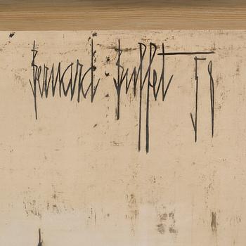 BERNARD BUFFET, lithograph in colors, signed and dated -58 in the print.