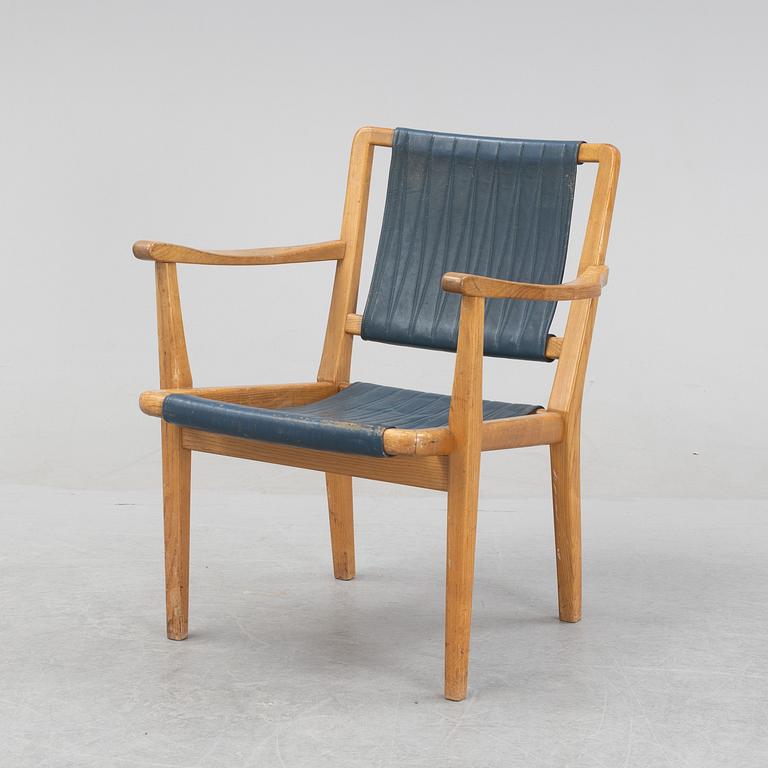 Axel Larsson, an oak armchair, SMF (Svenska Möbelfabrikerna Bodafors), 1930/1940's.