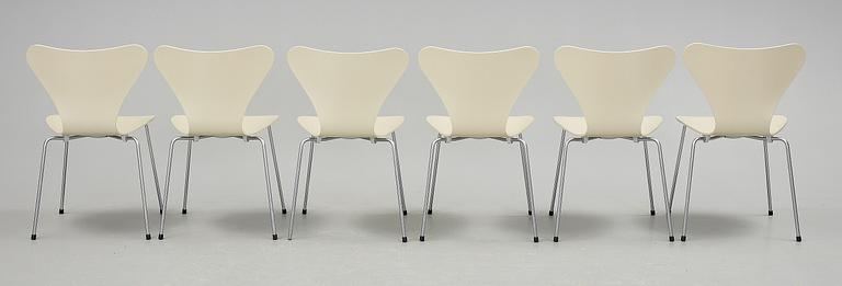 STOLAR, 6st. "Sjuan", Arne Jacobsen, Fritz Hansen.