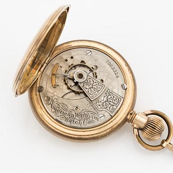 American Watch Company, Waltham, pocket watch, hunter case, 54 mm.