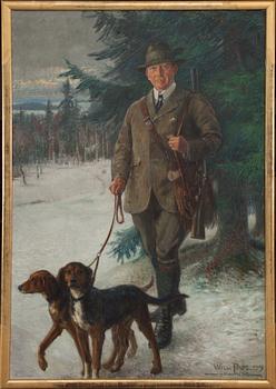 WILLIAM PAPE, olja på duk, signerad o daterad Fylleskog 1919.