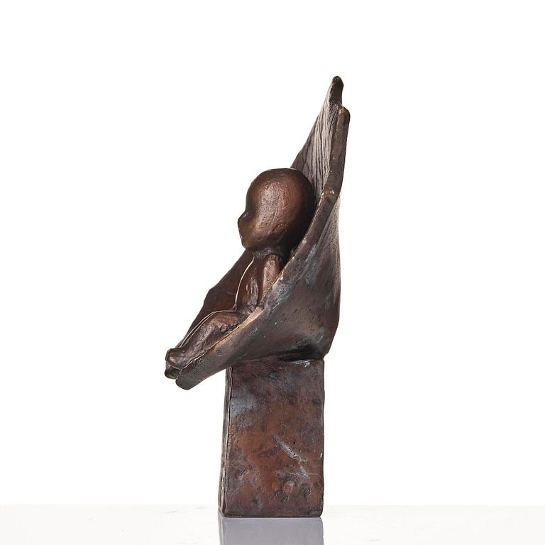 Lisa Larson, skulptur, "Tummelisa", brons, Scandia Present, ca 1978.