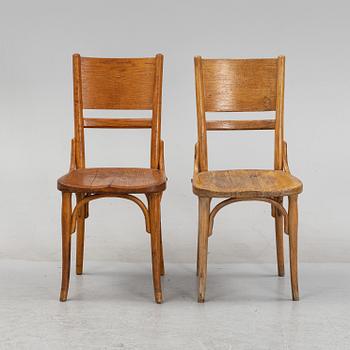 A pair of oak and beech chairs, Gemla, Diö, first half of the 20th Century.