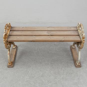 A first half of 20th century garden sofa.