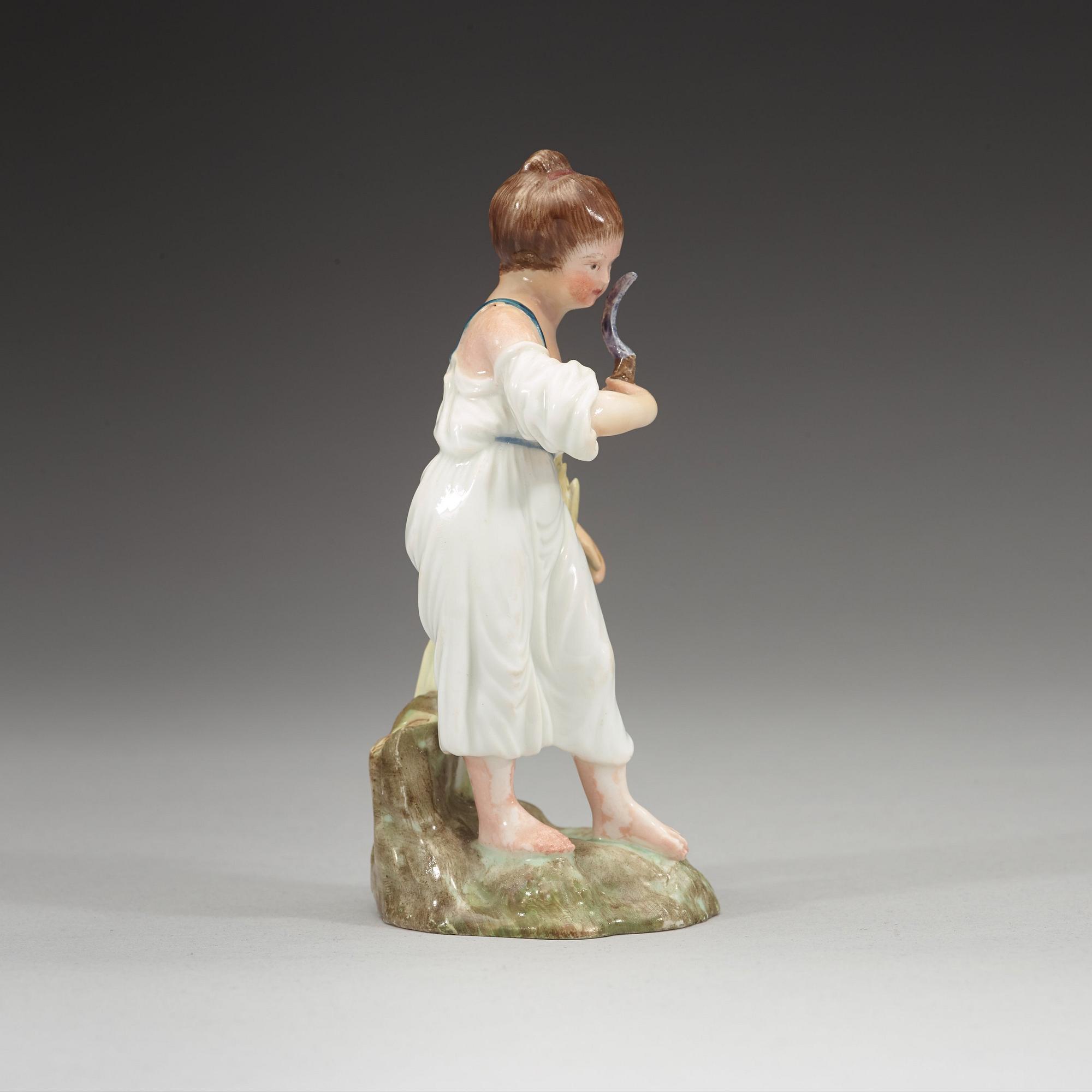 FIGURIN, porslin. Kungl. Dansk, omkring 1780.