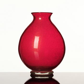 Flavio Poli, an 'a Bollicine' glass vase, Seguso Vetri D'Arte, Murano, Italy 1940-50's.