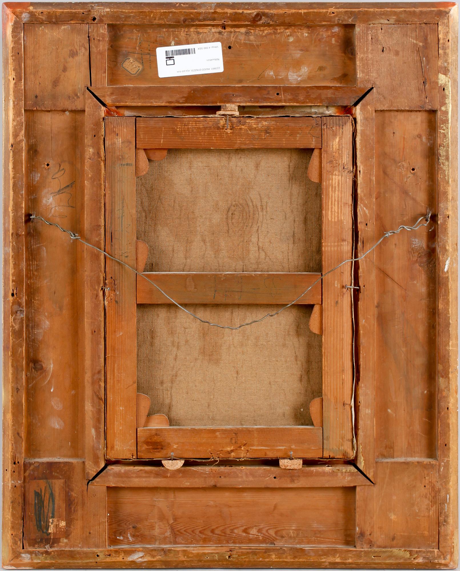 HUGO D'ALESI, olja på duk, sign.