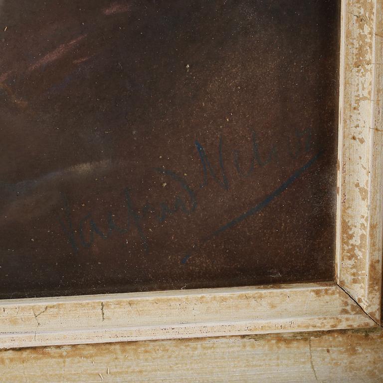 VALFRID NELSON, pastell, signerad.