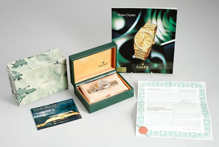 ARMBANDSUR, 18 k guld/stål, Rolex, Oyster Perpetual, Datejust.
