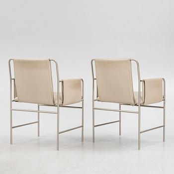 Ward Bennett, karmstolar, 6 st, "Envelope Chair", Geiger, 2000-tal.