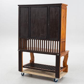 A Chinese hardwood cabinet, around 1900.