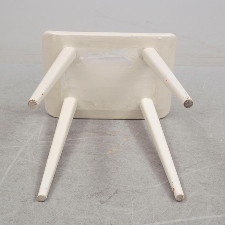 A second half of the 20th century 'Visingsö' stool by Carl Malmsten.