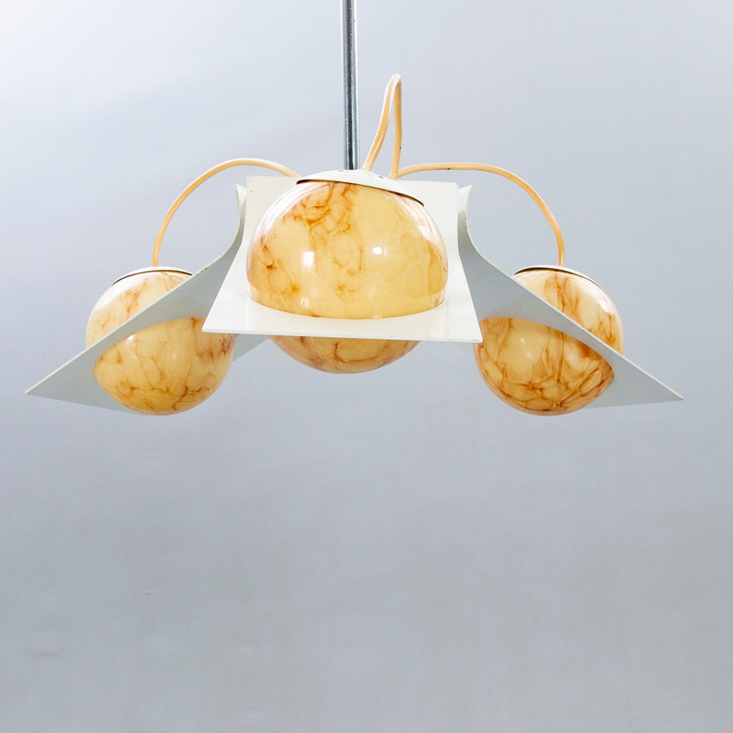 Ceiling lamp, Brevettato, Italy, 1970s.