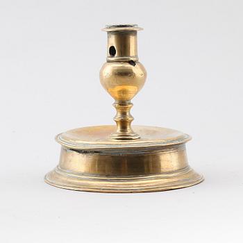 LJUSSTAKE, mässing, barock, 1600-/1700-tal.