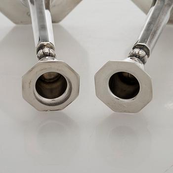 Ljusstakar, silver, finska kontrollstämplar 1937.