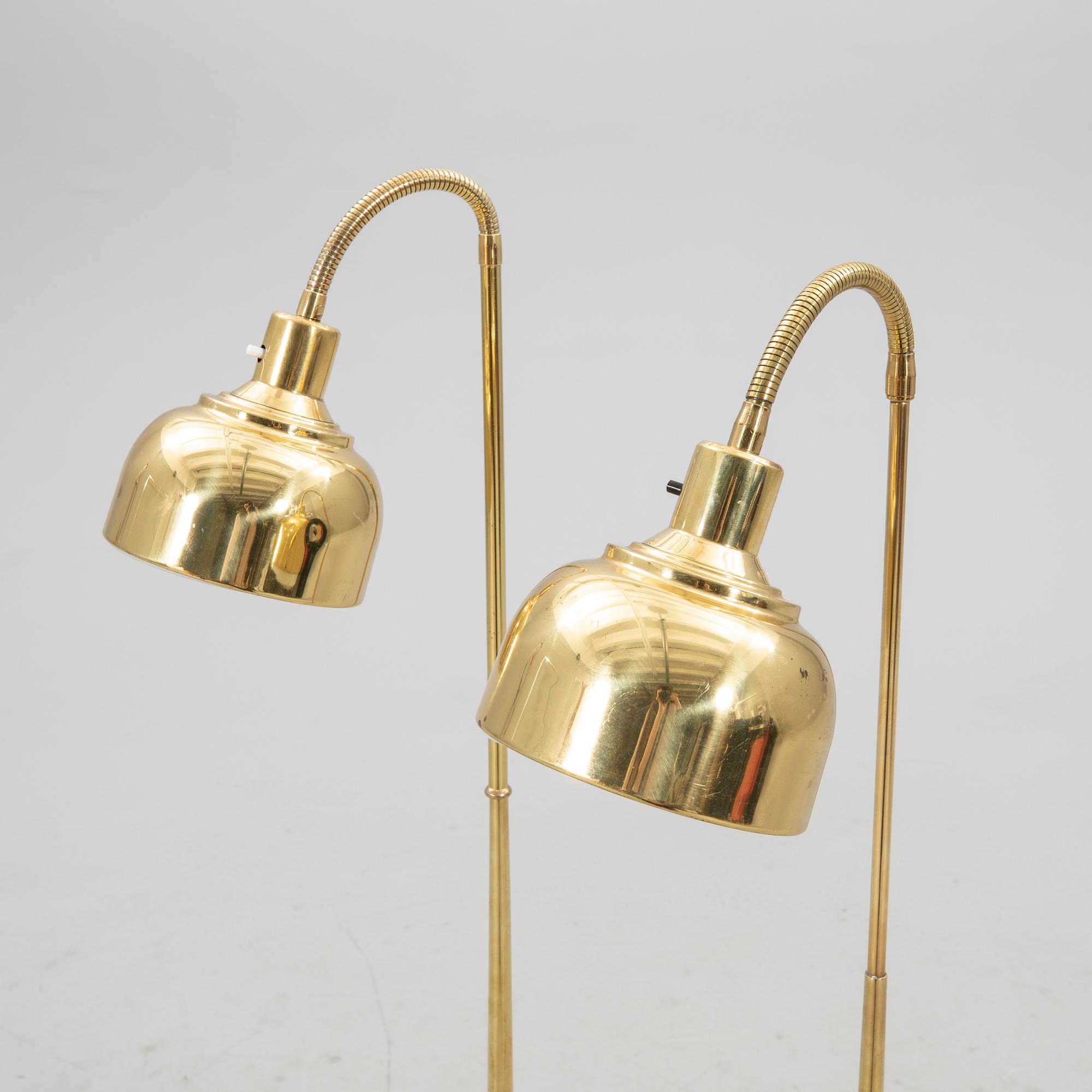 Golvlampor två snarlika, Asea, 1900-talets andra hälft.