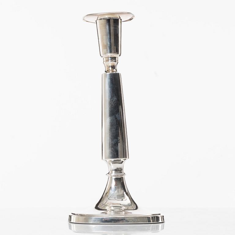 Tore Eldh, candlesticks, 4 pcs, silver K&EC, 1967, Ceson, Gothenburg 1995.