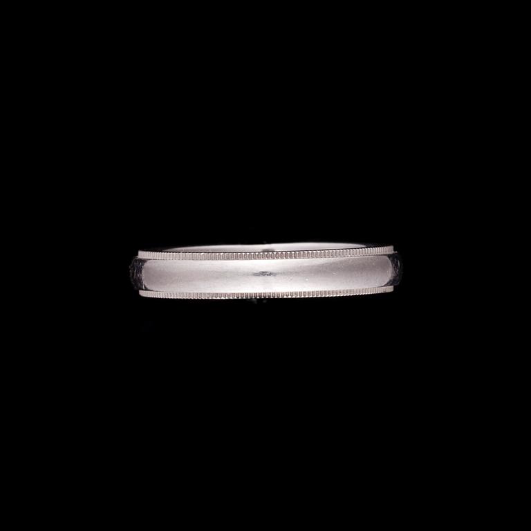 RING, platina. Tiffany. Vikt ca 10 g.