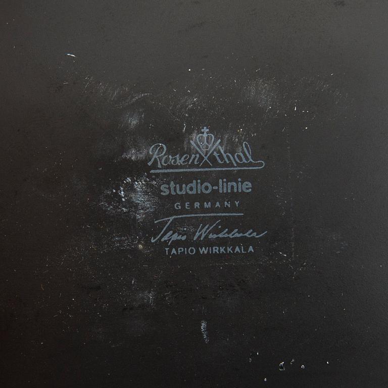 TAPIO WIRKKALA, vaser, 2 st, porslin "Pollo", Studio-Line Rosenthal.