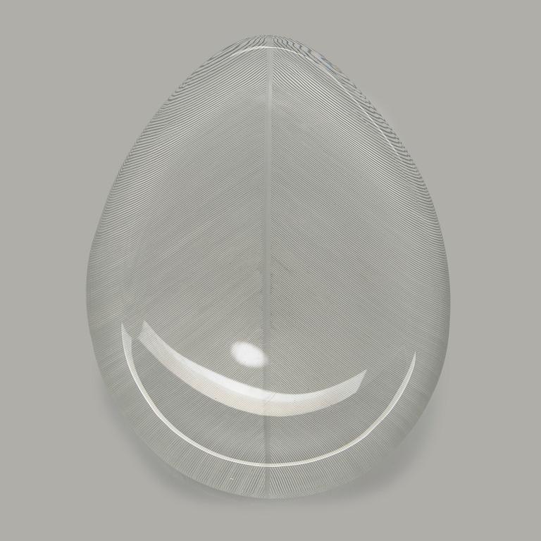 Tapio Wirkkala, Art glass, “Feather”, model 3869, signed Tapio Wirkkala Iittala -56.