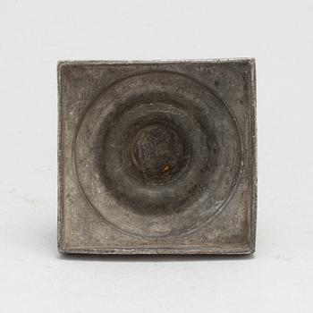 LJUSSTAKE, tenn, empire, tidigt 1800-tal.