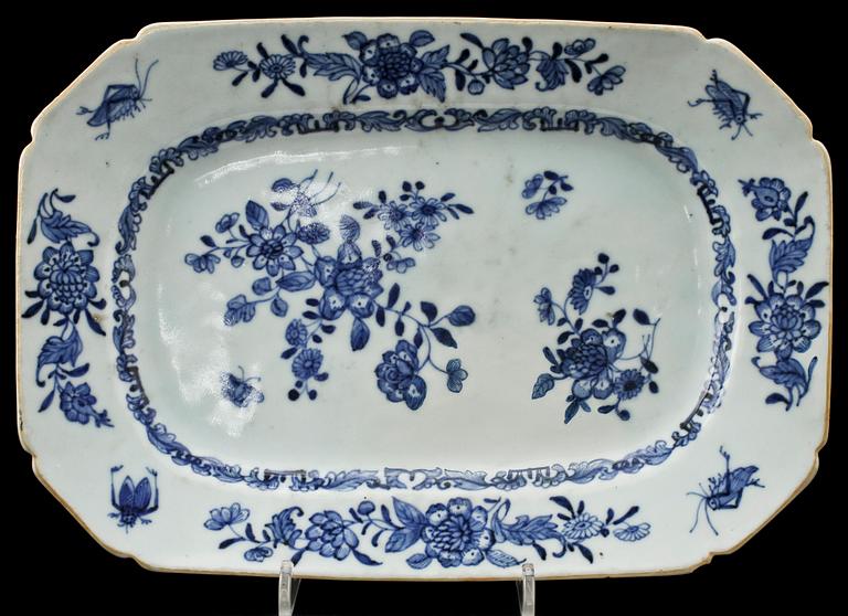 PARTI PORSLIN, 3 delar, Kina, delvis 1700-tal.