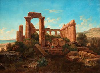 310. Gustaf Wilhelm Palm, "Vue af Ruinerna af Junos tempel vid Girgenti".