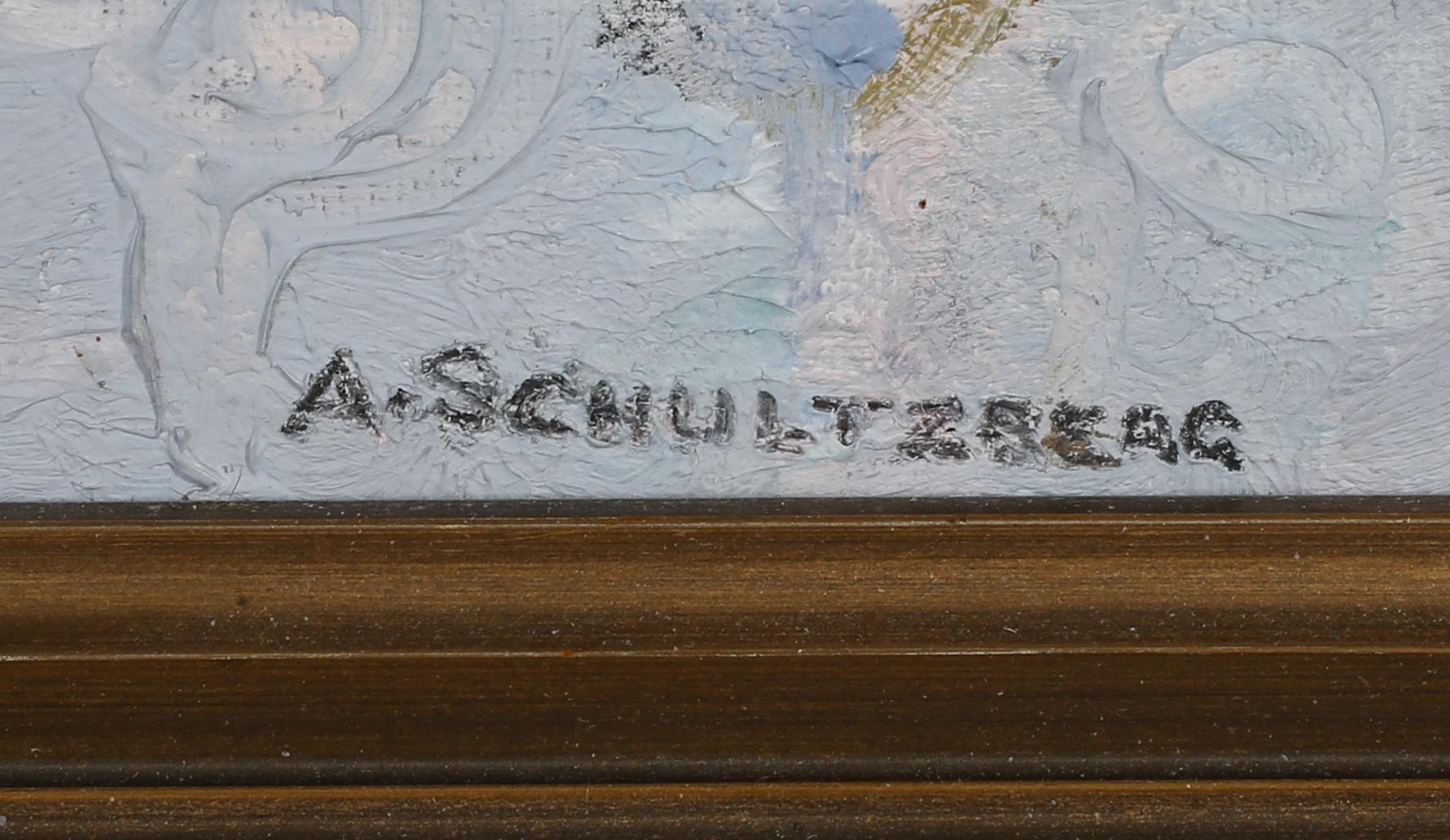 ANSHELM SCHULTZBERG, olja på duk, signerad.