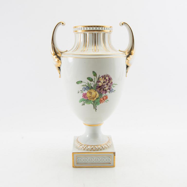 Urn/Vase "Juliane Marie porcelain" Royal Copenhagen Denmark first half of the 20th century.