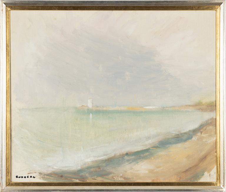 Gustav Rudberg, Coastal Landscape with Lighthouse, Hven.