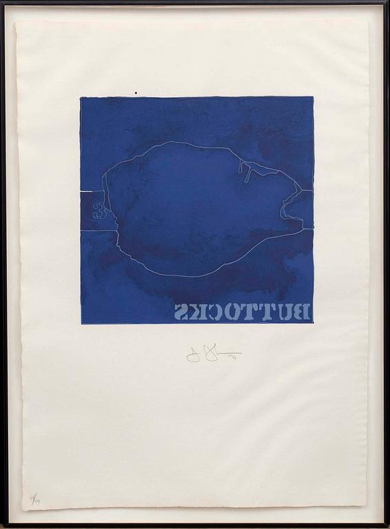 JASPER JOHNS, colour lithographe, signed and numbered 48/49, dated '74.