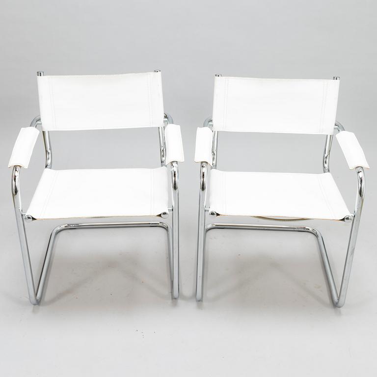 Four Italian armchairs from second half of the 20th century.
