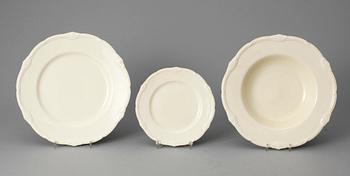 MATSERVIS, 100 delar, flintgods, England, 1900-talets början.