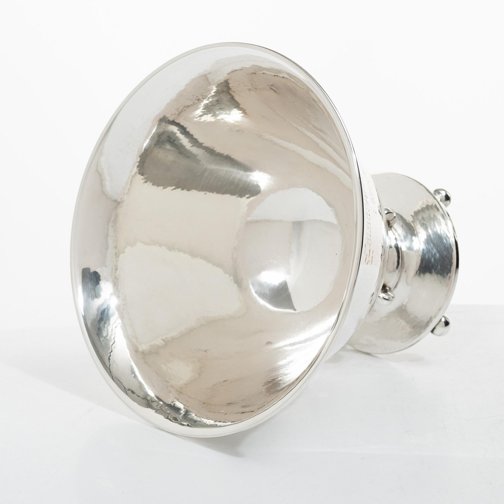 C.G. Hallberg, A Swedish silver bowl, mark of CG Hallberg, Stockholm 1925.