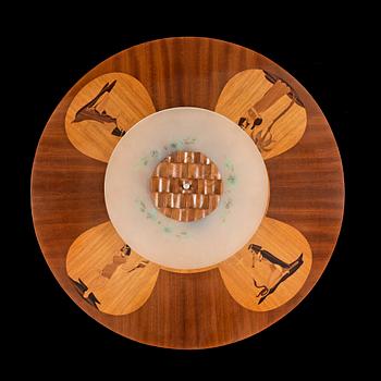 TAKPLAFOND, sannolikt Mjölby Intarsia, 1930-/40-tal.