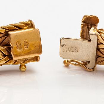 Armband, 14K guld. Finska importstämplar 1972.