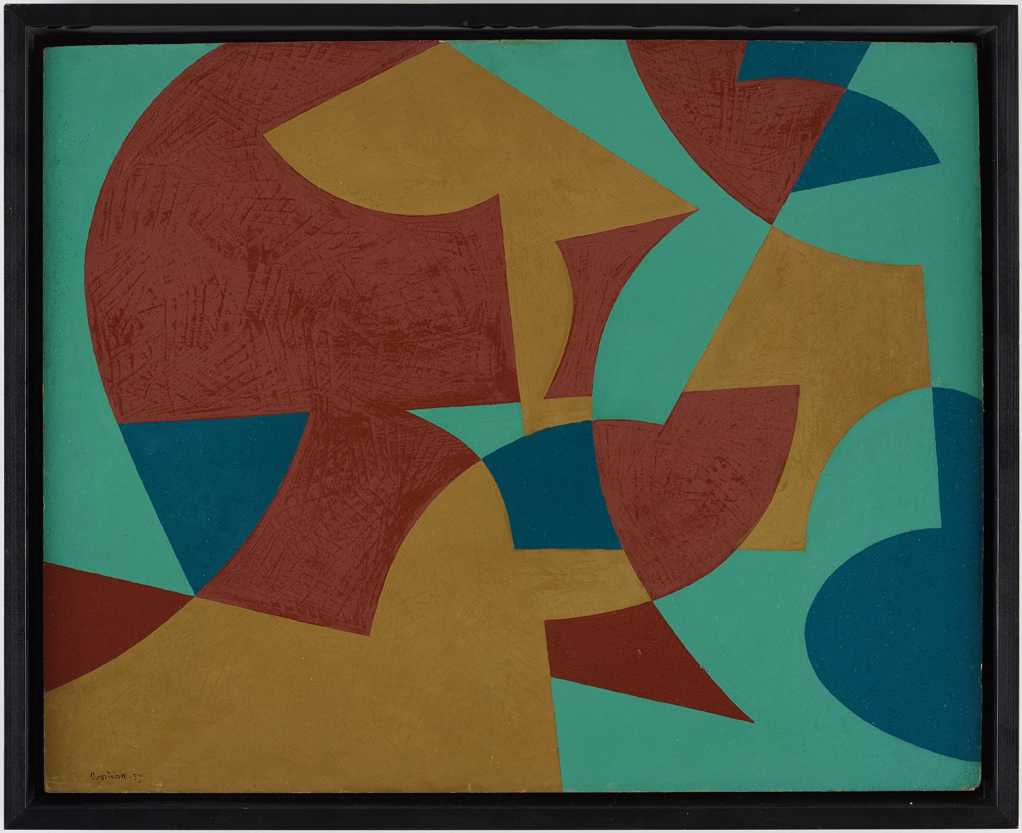 HARRY BOOSTRÖM, oil on panel, signed and dated -54.